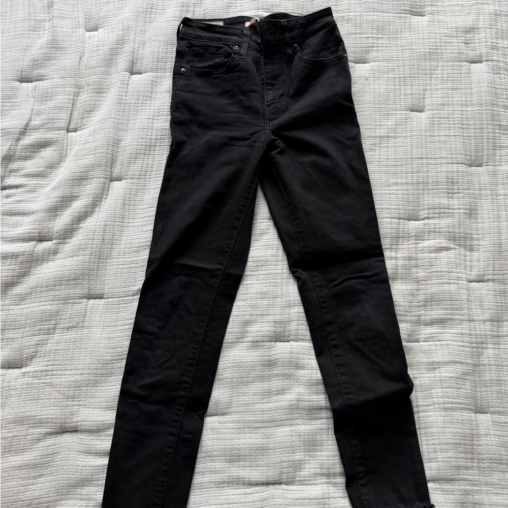 Levi's 721 High Rise Black Skinny Jeans for Women